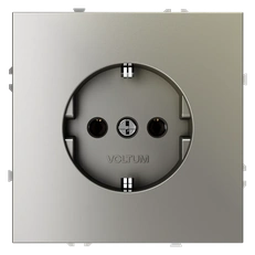 Изображение Розетка встраиваемая VOLTUM S70 с заземлением 16А, (шелк)