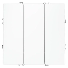 Изображение Выключатель встраиваемый VOLTUM S70 трехклавишный 10А, (белый матовый)